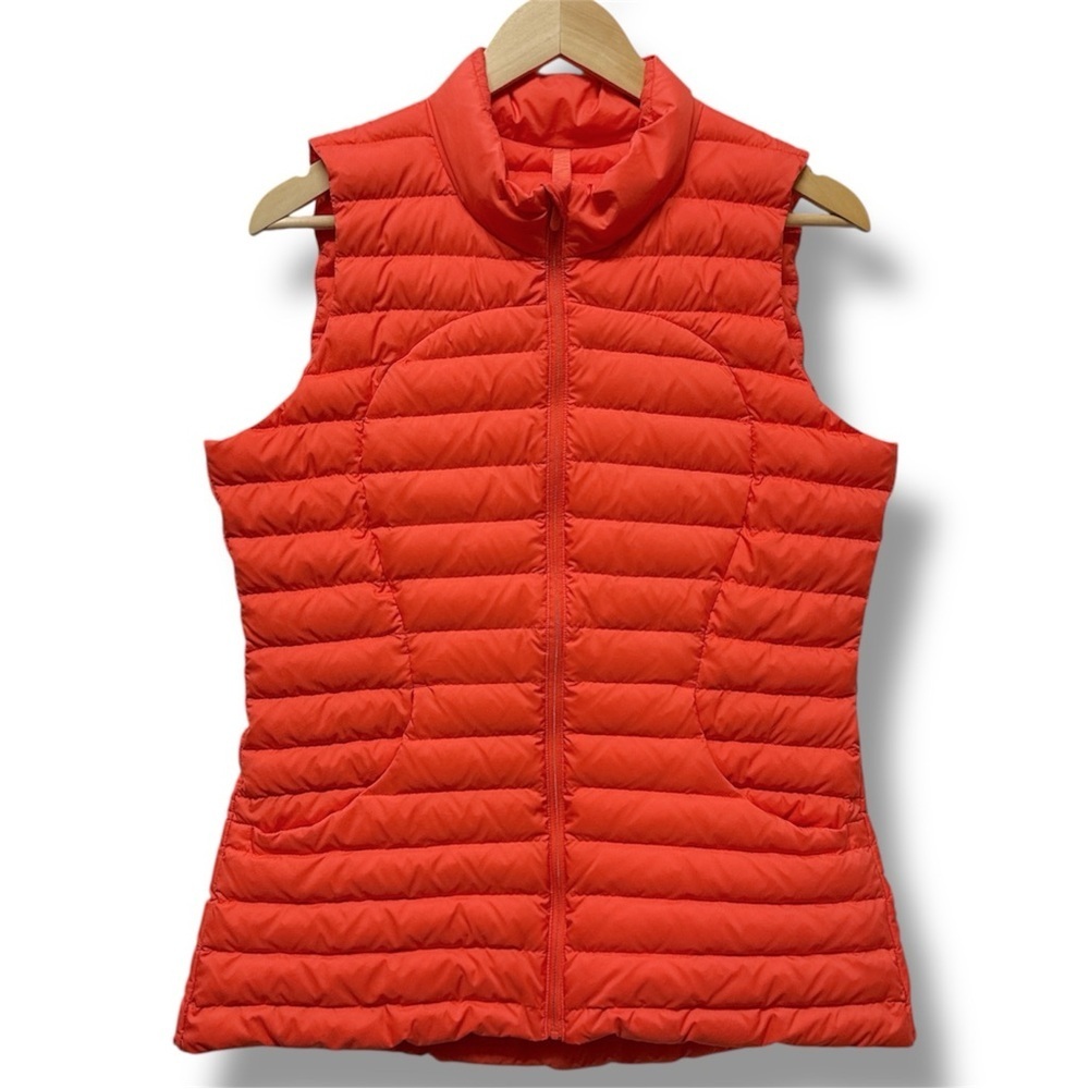 Lululemon Puffer Vest Pack It Down Vest Orange Size 10 Excellent Condition